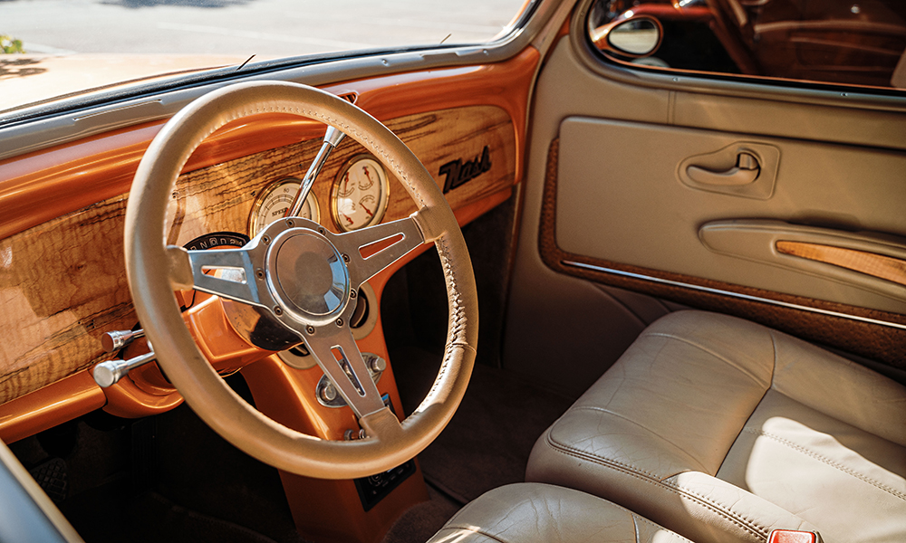 Interior photo of a 1936 Nash Lafayette