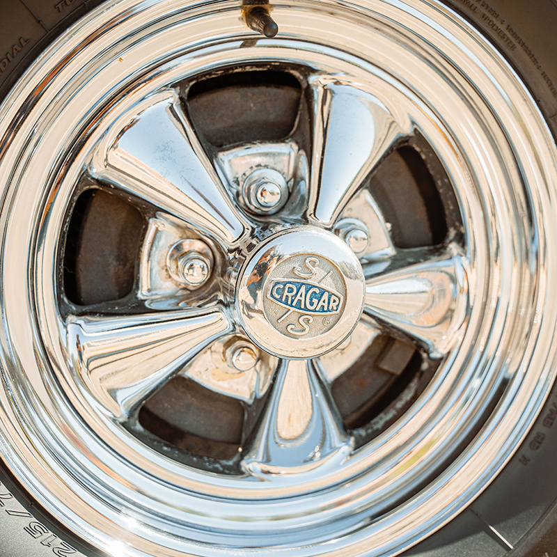 Wheel of the 1969 Mercury Montego.