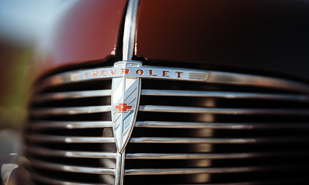 Front grill of the 1939 Chevy Master Deluxe.