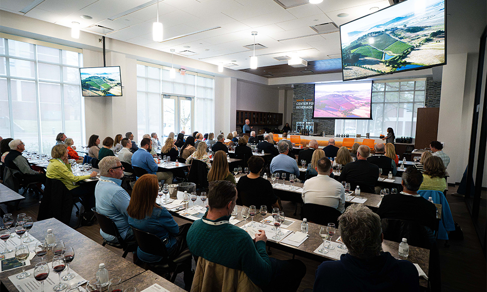 A classroom session taking place during the 2025 Wine Forum