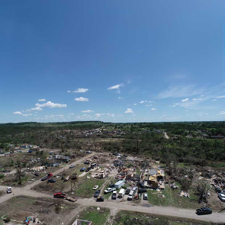 tornado damage